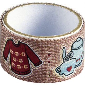Паперовий скотч Love & Peace 34мм х 2,4м Heyda