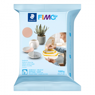 Пластика самозастигаюча блідо-рожева 1 кг Fimo Air