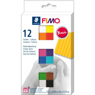 Набір пластики “Basic Colours“ 12х25г Fimo