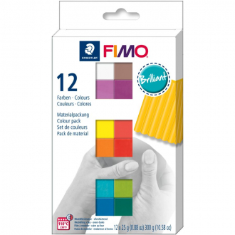 Набір пластики “Brilliant Colours“ 12х25г Fimo