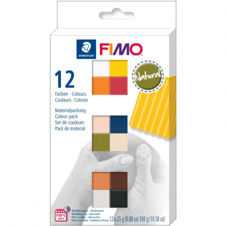 Набір пластики “Natural Colours“ 12х25г Fimo