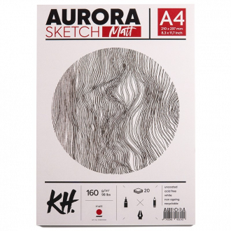 Склейка для рисунку Smooth & Matt А4 160 г/м2 20 л Aurora