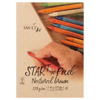 Склейка для ескізів STAR T (Kraft) 120г/м2 20л коричневий колір SM-LT Art