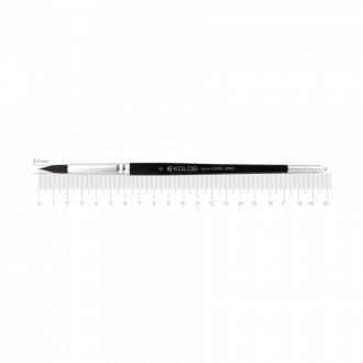 Пензель білка кругла Classic 3049R № 6 коротка ручка KOLOS