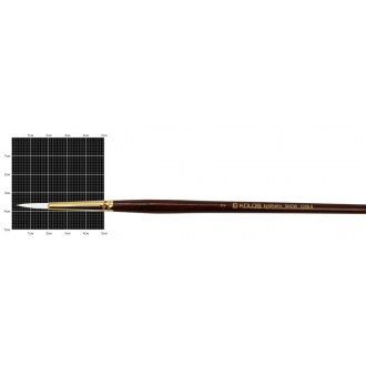 Пензель синтетика кругла Snow 1098R № 2 довга ручка KOLOS