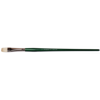 Пензель щетина плоска Classic 2402F №18 довга ручка KOLOS