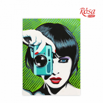 Полотно на картоні з контуром Paparazzi 30×40 бавовна акрил ROSA START