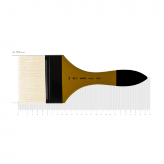 Пензель щетина флейц AMBER 2306 №100 коротка ручка ROSA
