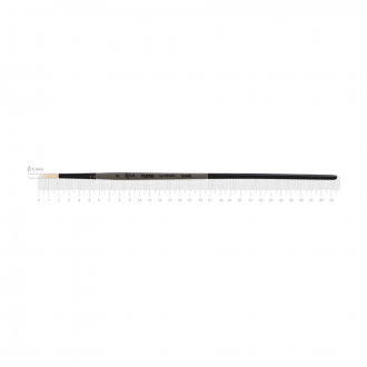 Пензель синтетика кругла TERRA 1608R №3 довга ручка ROSA