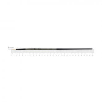Пензель синтетика кругла TERRA 1608R №2 довга ручка ROSA