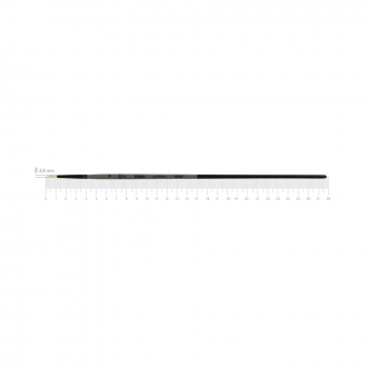 Пензель синтетика кругла TERRA 1608R №0 довга ручка ROSA