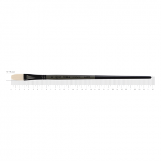 Пензель синтетика овальна TERRA 1608FR №8 довга ручка ROSA