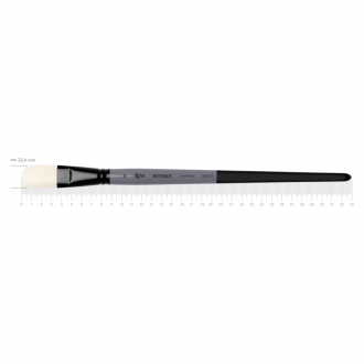Пензель синтетика овальна INTENSE 1668FR №18 довга ручка ROSA