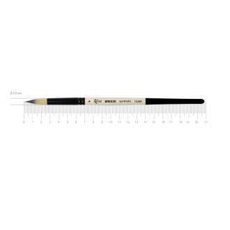 Пензель синтетика кругла BREEZE 1226R №6 коротка ручка ROSA
