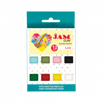 Набір пластики Love 12×20г Jam Clay ROSA Talent