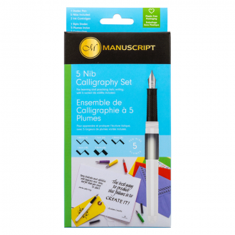 Набір для каліграфії 5 Nib Calligraphy Set (5 пер 2 картриджи) Manuscript