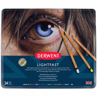 Набір олійних олівців Lightfast, 24шт., метал, Derwent