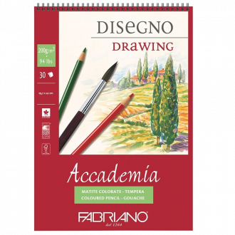 Альбом на спіралі для рисунку Accademia А3 (29,7×42см) 200г/м2 30л. Fabriano