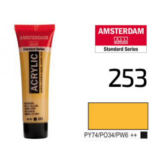 Фарба акрилова AMSTERDAM (253) Золотисто-жовтий 20 мл Royal Talens
