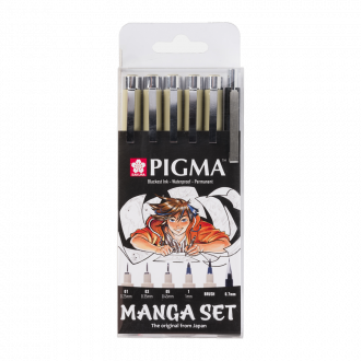 Набір лінерів для манга MANGA PIGMA TOOL SET, 6шт., Sakura 