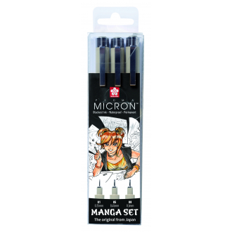 Набір лінерів PIGMA MICRON MANGA 3шт., Sakura