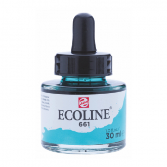 Фарба акварельна рідка Ecoline (661) Бірюзова зелена 30 мл Royal Talens