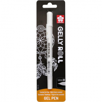 Ручка гелева Gelly Roll BASIC MEDIUM 08 Біла Sakura