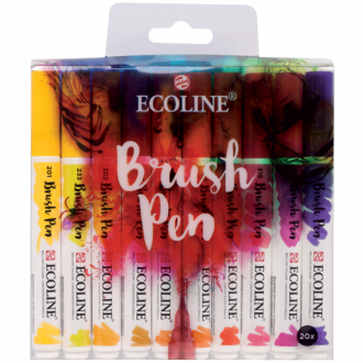 Набір пензлів-ручок Ecoline Brushpen, 20шт, Royal Talens