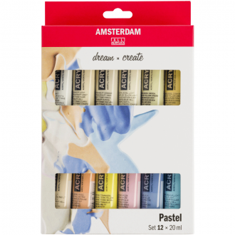 Набір акрилових фарб AMSTERDAM PASTELS 12х20мл Royal Talens