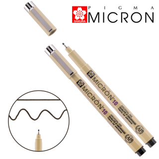Лінер PIGMA Micron (10) 0,6мм Чорний Sakura
