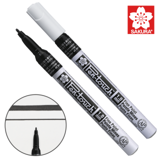 Маркер Pen-Touch на спиртовій основі Чорний тонкий (FINE) 1.0мм Sakura