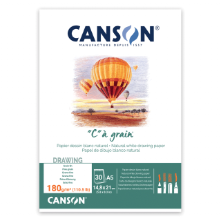 Склейка для ескізів та рисунку CÀGRAIN 180г/м2 30л білий папір Canson