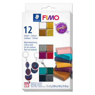 Набір пластики “Effect Sparkle Colours“ 12х25гр Fimo