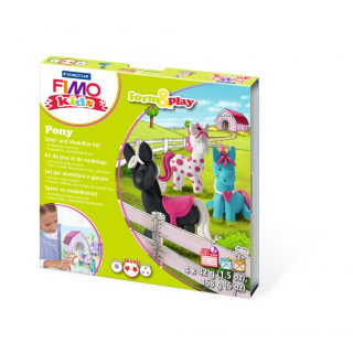 Набір пластики Fimo kids "Поні" 4кол 42г Fimo