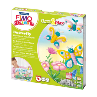 Набір пластики Fimo kids "Метелик" 4кол 42г Fimo