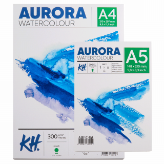 Альбом для акварелі Watercolour 300г/м2 12 л Rough крупне зерно Aurora