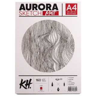 Склейка для рисунку Smooth & Matt А4 160 г/м2 20 л Aurora