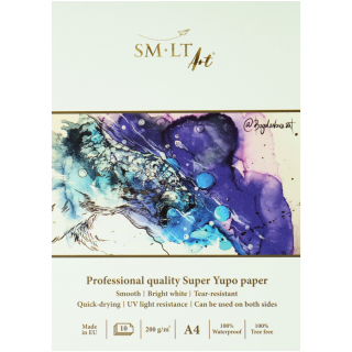 Склейка для спиртових чорнил PRO CREATE Yupo А4 200г/м2 10л SM-LT Art