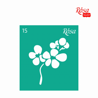 Трафарет самокл. 9х10см №15 ROSA TALENT