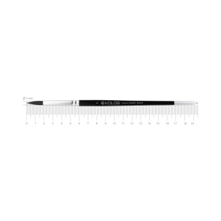 Пензель білка кругла Classic 3049R № 5 коротка ручка KOLOS