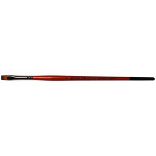 Пензель синтетика плоска Carrot 1097F №12 коротка ручка KOLOS