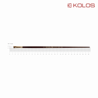 Пензель синтетика плоска Snow 1098F № 4 довга ручка KOLOS