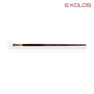 Пензель синтетика плоска Snow 1098F № 6 довга ручка KOLOS