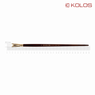 Пензель синтетика плоска Snow 1098F №14 довга ручка KOLOS