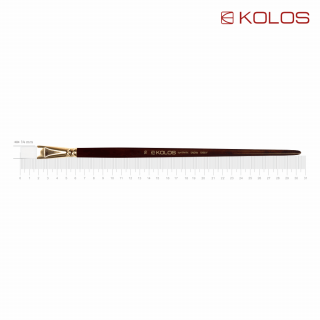 Пензель синтетика плоска Snow 1098F №16 довга ручка KOLOS