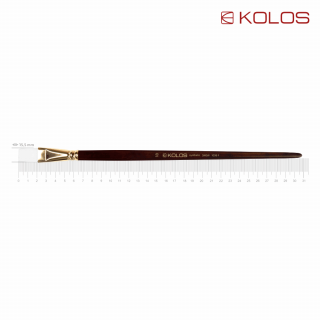 Пензель синтетика плоска Snow 1098F №18 довга ручка KOLOS