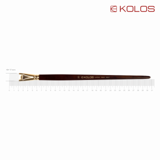 Пензель синтетика плоска Snow 1098F №20 довга ручка KOLOS
