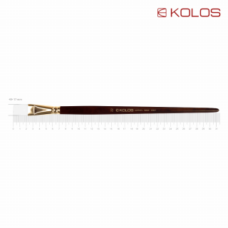 Пензель синтетика плоска Snow 1098F №22 довга ручка KOLOS