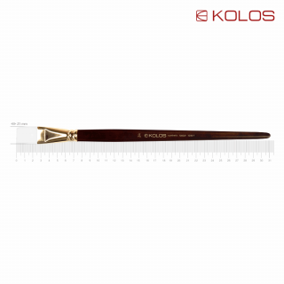 Пензель синтетика плоска Snow 1098F №24 довга ручка KOLOS