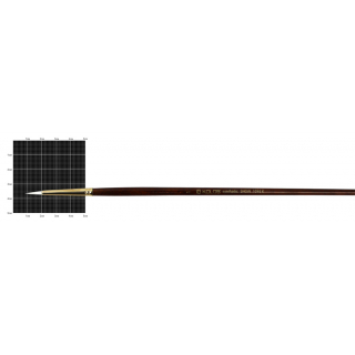 Пензель синтетика кругла Snow 1098R № 1 довга ручка KOLOS